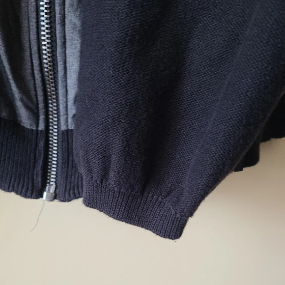 Calvin Klein Jeans Men's sweater sz.XL zip up gray/black (B) - Picture 5 of 12